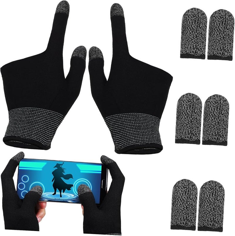 Breathable Copper Fiber Gaming Gloves Fingerless Touchscreen Sweatproof - Image 1